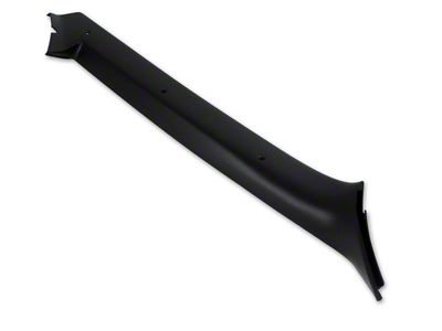 ABS Plastic Pillar Post Trim; Passenger Side; Black (90-96 Corvette C4)