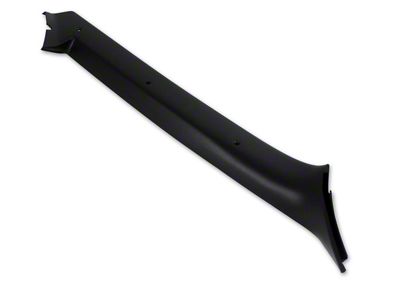 CA ABS Plastic Pillar Post Trim; Passenger Side; Black (90-96 Corvette C4)