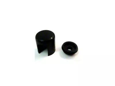 Alternator Cap and Retainer; Black (67-75 Camaro)