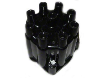 Delco Distributor Fat Cap; Black (67-74 Camaro)