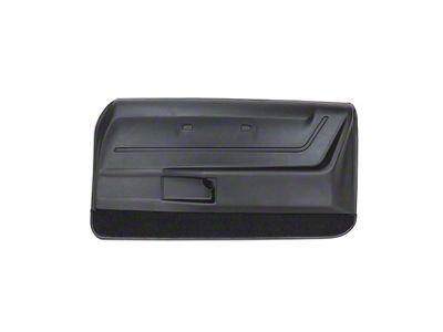 CA Deluxe Front Door Panel without Trim; Black; Passenger Side (68-69 Camaro)