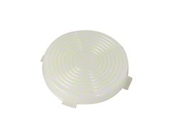 CA Dome Lamp Lens with Rings; 2-Inch Round (67-72 Camaro)