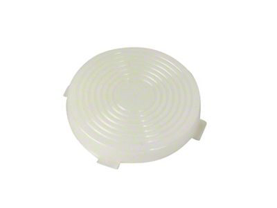 Dome Lamp Lens with Rings; 2-Inch Round (67-72 Camaro)