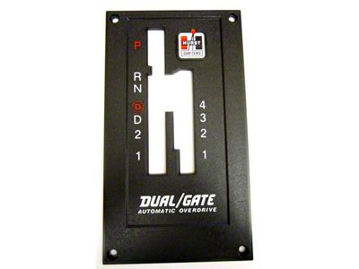 Dual Gate Console Top Plate; Number 2 (82-92 Camaro)