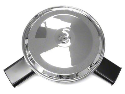 Dual Snorkle Air Cleaner Assembly with Chrome Lid (70-72 Camaro)