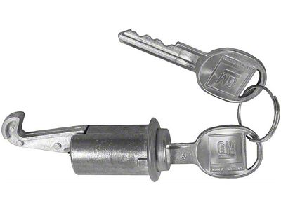 Glove Box Lock Keys; Oval Head (67-68 Camaro)