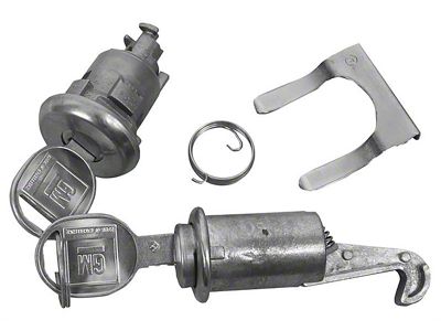 Glove Box and Trunk Locks Keys; Oval Head (1967 Camaro)