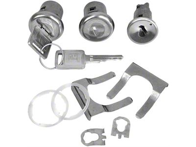 Ignition and Door Locks Keys; Square Head (1967 Camaro)