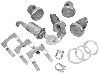 Ignition, Doors, Glove Box and Trunk Locks Keys; Octagon Head (1967 Camaro)
