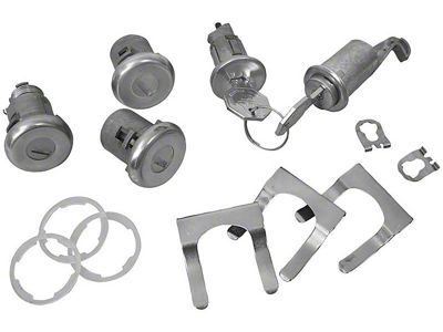 Ignition, Doors, Glove Box and Trunk Locks Keys; Octagon Head (1968 Camaro)