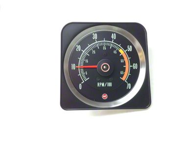In-Dash Tachometer; 7000/5000 Redline (1969 Camaro SS w/ 350 HP)
