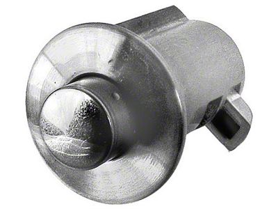 Push-Button Glove Box/Console Lock with Brushed Cap (67-74 Camaro)