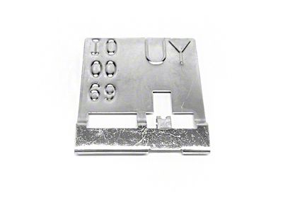 Radiator Tag; Code UY (1969 Camaro)