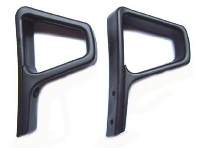 Seat Belt Guides; Black (85-89 Camaro)