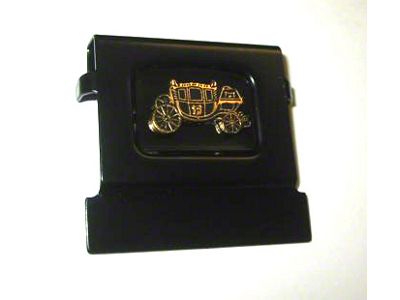 Seat Belt Push Button with Stagecoach Emblem (1967 Camaro)