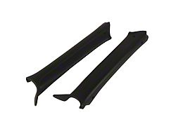 Auto Accessories of America Pillar Post Trim; Black (68-72 Chevelle Convertible)