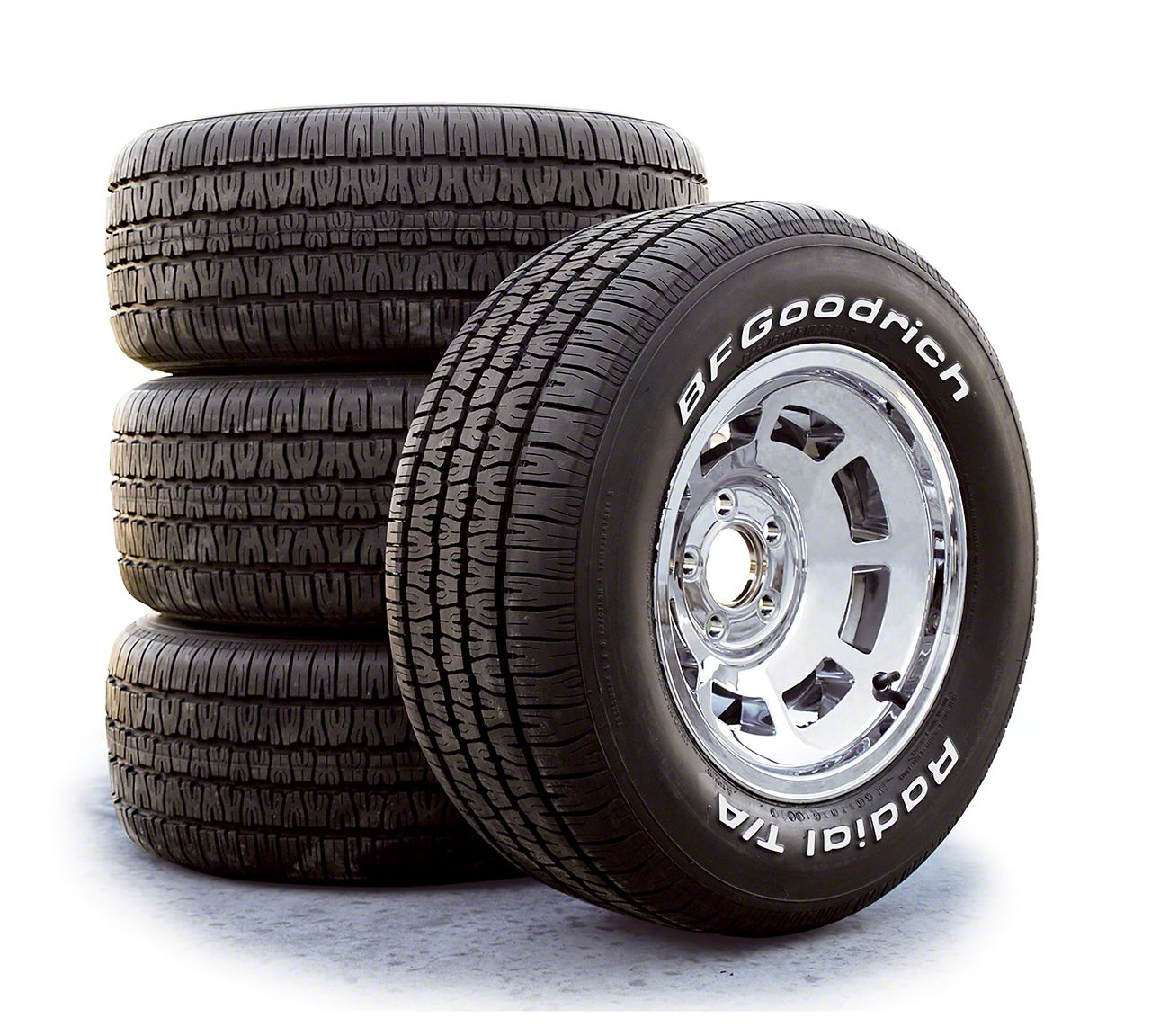 BF Goodrich 6306500 Radial T/A Tire, White Letter, 255/60R15