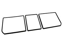 3-Piece ABS Plastic Rear Compartment Unit Door Frames (68-79 Corvette C3)