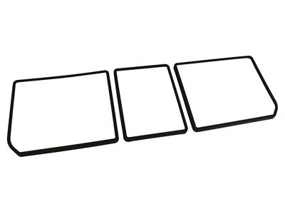 3-Piece ABS Plastic Rear Compartment Unit Door Frames (68-79 Corvette C3)