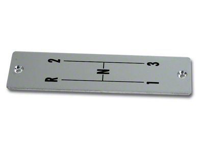 3-Speed Shifter Indicator Plate (56-62 Corvette C1)