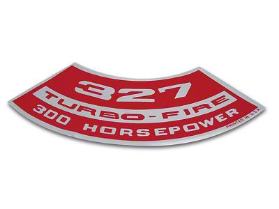 327/300 Air Cleaner Decal (67-68 Corvette C2 & C3)