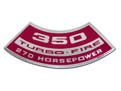 350/270 Air Cleaner Decal (1971 Corvette C3)