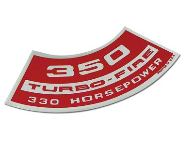 350/330 Air Cleaner Decal (1971 Corvette C3)