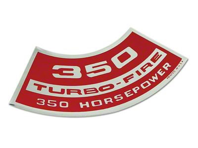 350/350 Air Cleaner Decal (69-70 Corvette C3)