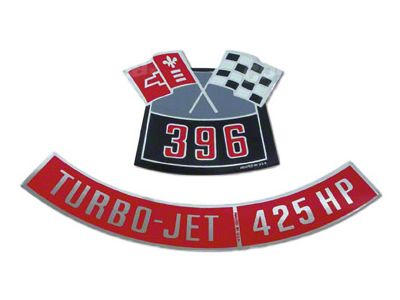 396/425 Air Cleaner Decals (1965 Corvette C2)