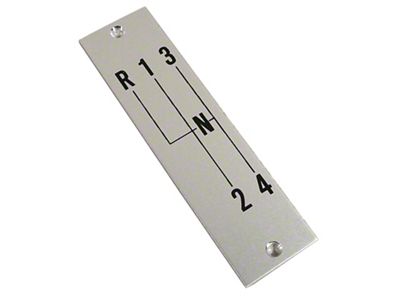 1957-1958 Corvette 4 Speed Shift Indicator Plate