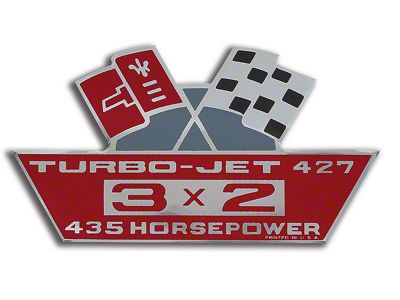 427/435 Air Cleaner Decal (67-69 Corvette C2 & C3)