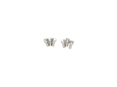 1968-1982 Corvette 6pc Engine Mount Bolt Set - Zinc Plated with Anchor Headmark and Integral Washer