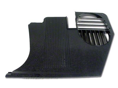 ABS Plastic Kick Panel; Unpainted; Driver Side (68-77 Corvette C3)
