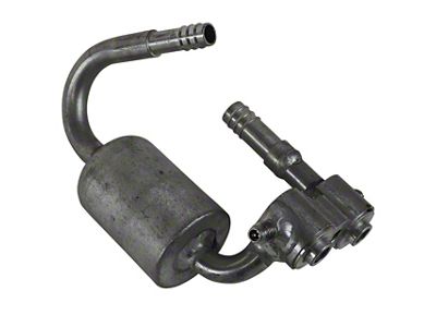 1964-1965 Corvette Air Conditioning Compressor Fitting and Muffler. 327