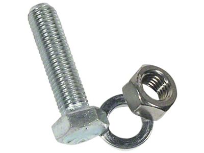 1964-1976 Corvette Air Conditioning Hose Bracket Bolt, Lockwasher and Nut. Small Block