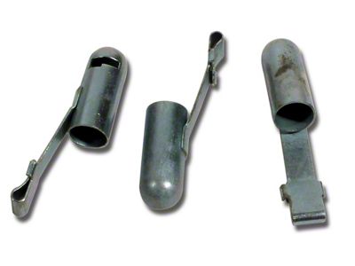 1963-1967 Corvette Air Conditioning Indicator Bulb Metal Sockets and Shades. 3 Piece