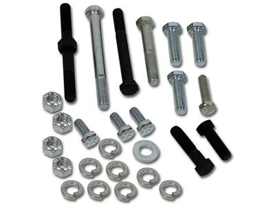 1964-1976 Corvette Air Conditioning Mount Bracket Mount Kit. 327 26 Piece