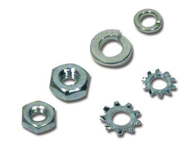 1963-1982 Corvette Alternator Terminal Nut and Lockwasher