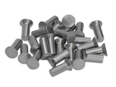 Aluminum Body Assembly Rivets; Countersunk Flat Head; 3/16 x 1/2 (53-67 Corvette C1 & C2)
