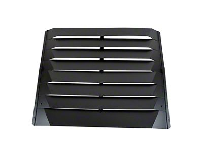 Aluminum Rear Window with ABS Side Window Louver Kit (84-95 Corvette C4 Coupe)