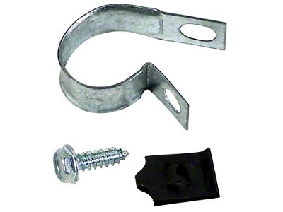 1956-1962 Corvette Antenna Support Bracket Clamp, Bolt and Nut Set