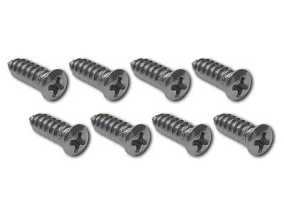 1968-1976 Corvette Astro Vent Deck Grille Screws. 8 Piece