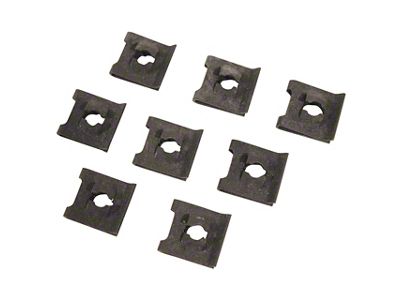 1968-1976 Corvette Astro Vent Deck Grille U-Nuts. 8 Piece