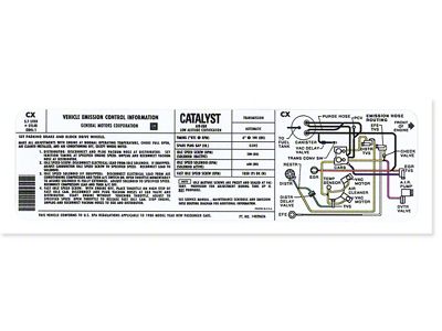 Automatic 350 L48 Emission Decal (1980 Corvette C3)