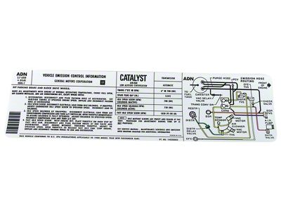 Automatic 350 L82 Emission Decal (1980 Corvette C3)