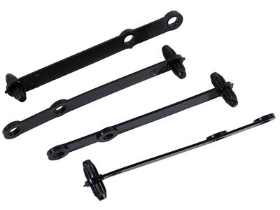1963-1973 Corvette Battery Cable To Shield Clamp. 4pc Set