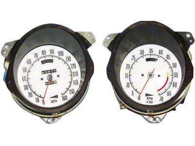 Big Block Dash Gauge Face Overlays (68-74 Big Block V8 Corvette C3)