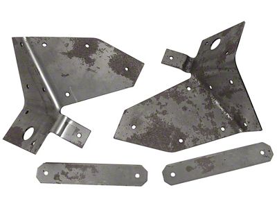 Body Mount Reinforcements; Front (59-62 Corvette C1)