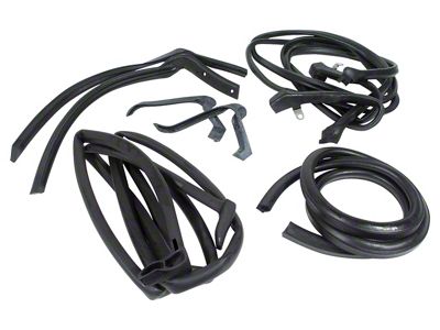 Body Weatherstrip Kit; 8-Pieces (63-67 Corvette C2 Convertible)