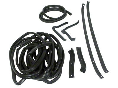 Body Weatherstrip Kit; 9-Pieces (63-67 Corvette C2 Coupe)
